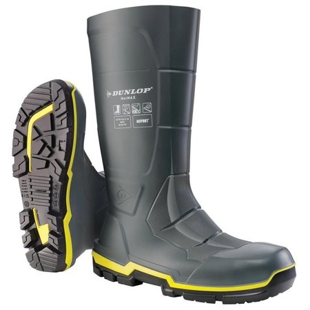 DUNLOP Men's Safety Toe Boots 9 US Gray 1 pair MZ2LE02.09